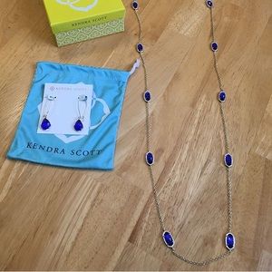 kendra scott earring and necklace set